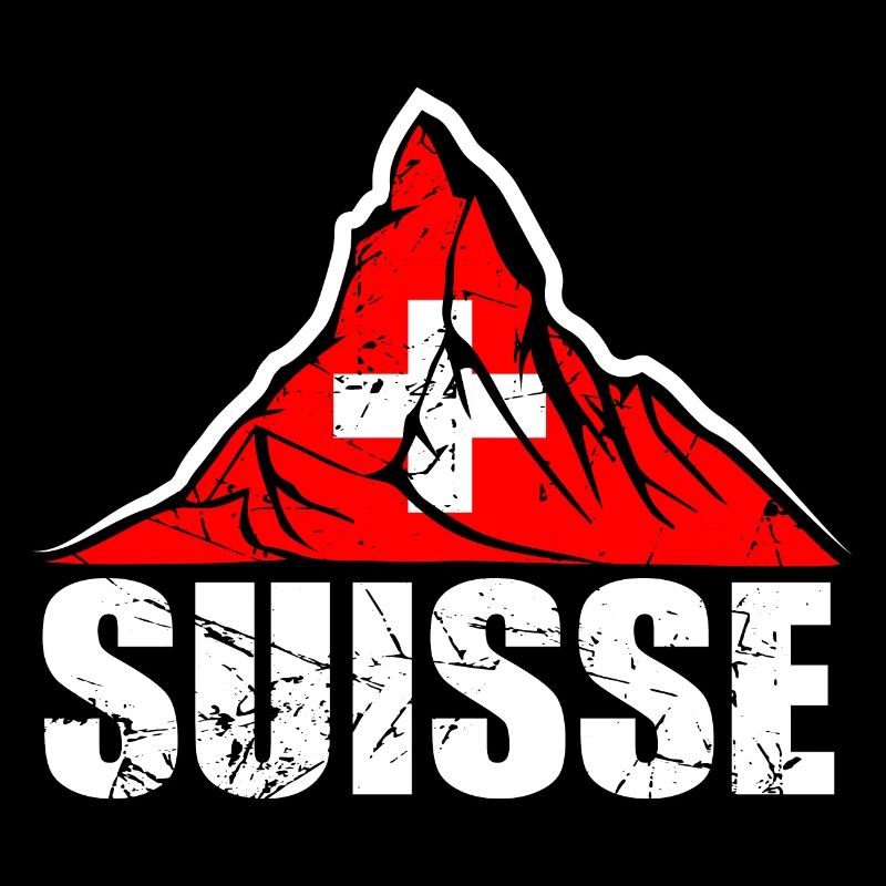 Suisse Matterhorn - Schweiz Flagge