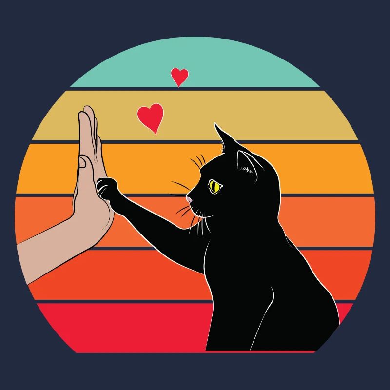 Katze High Five
