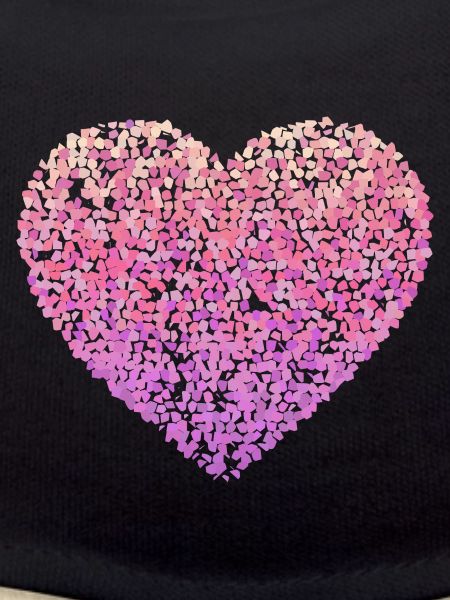 Pink floral heart