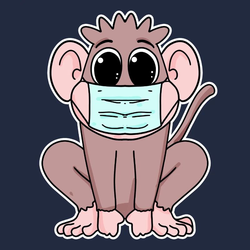 Monkey with mask
