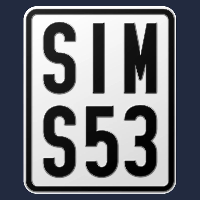Simson S53 Moped Kennzeichen