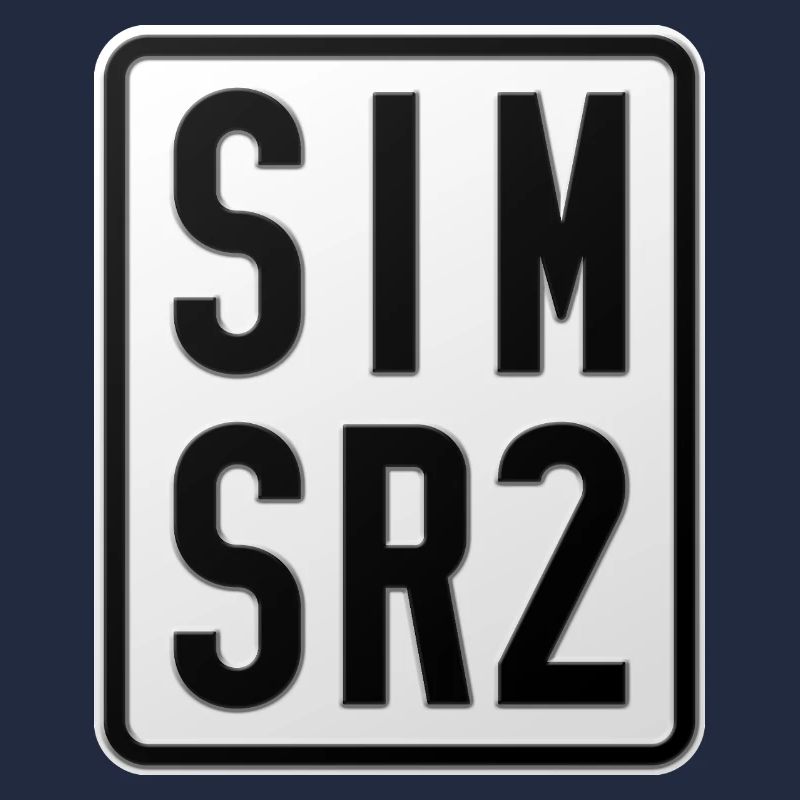 Simson SR2 Moped License Plate