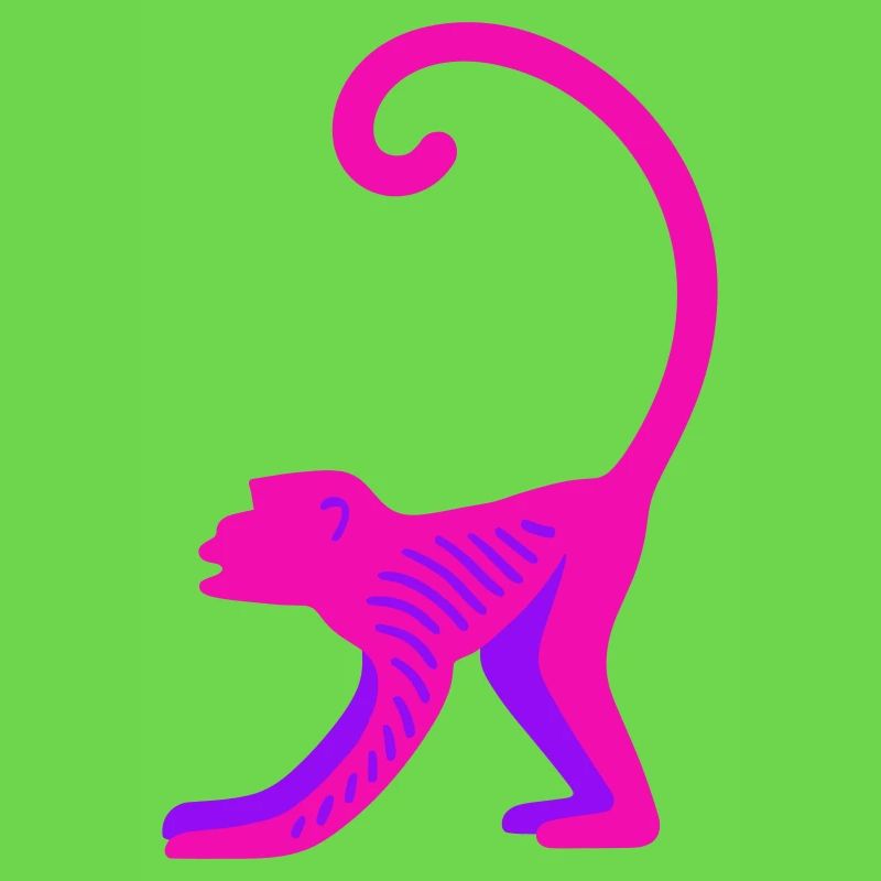 Neon Pink Monkey