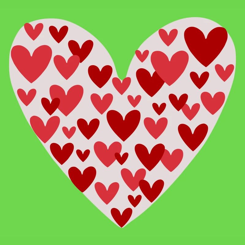 Many hearts pattern