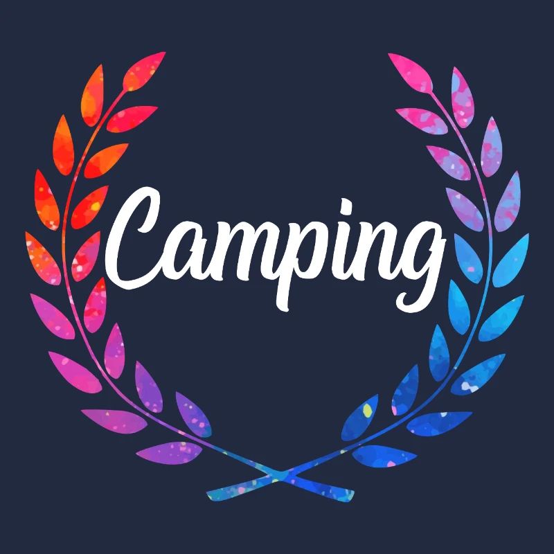 Camping Color Laurel Script