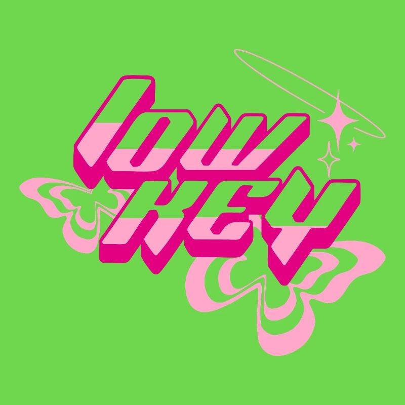 Glam Neon 80s Text