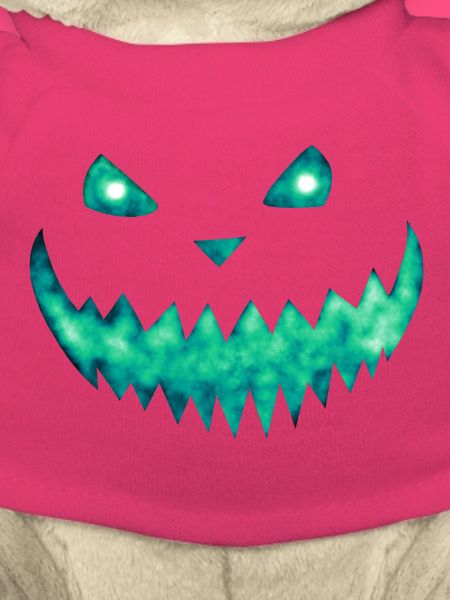 Kürbisfratze Türkis - Eisiges Halloween Gesicht
