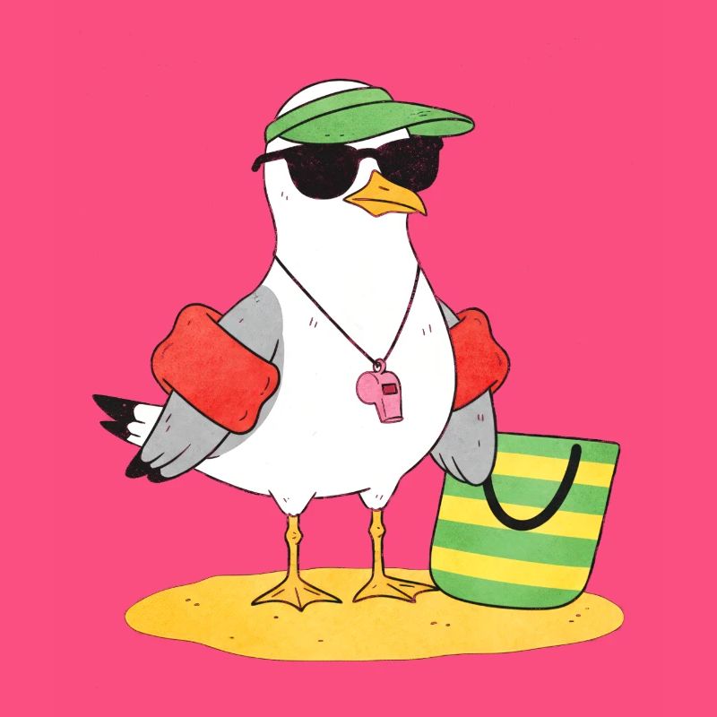 Seemöwe Strandlook