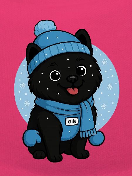 Cuddly Dog Winter Magic
