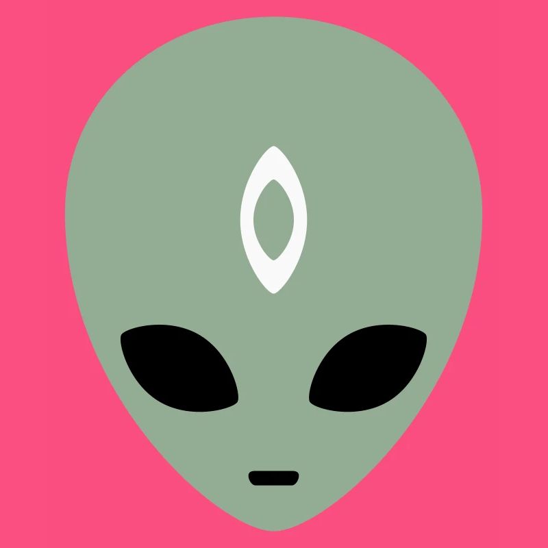 Alien Head Third Eye (three colours)