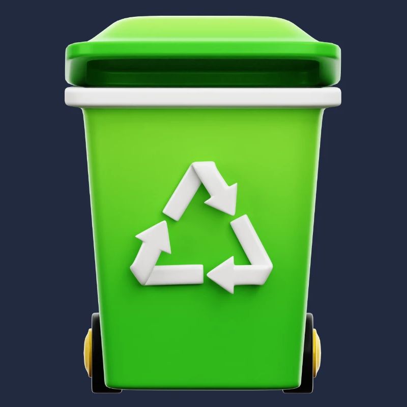 Recycling, bin, selective sorting