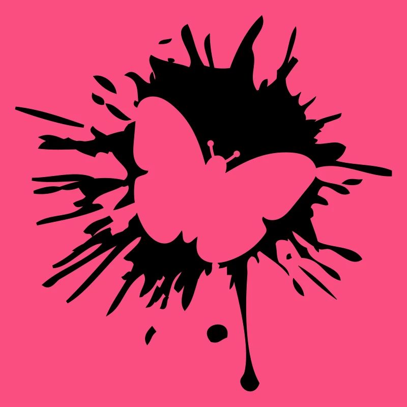 papillon couleur graffiti blob splatter couleur
