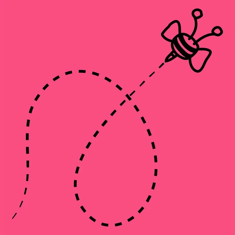 Line Dashed Bee