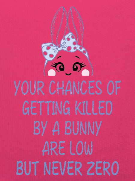 Humorvoller Bunny-Warnhinweis
