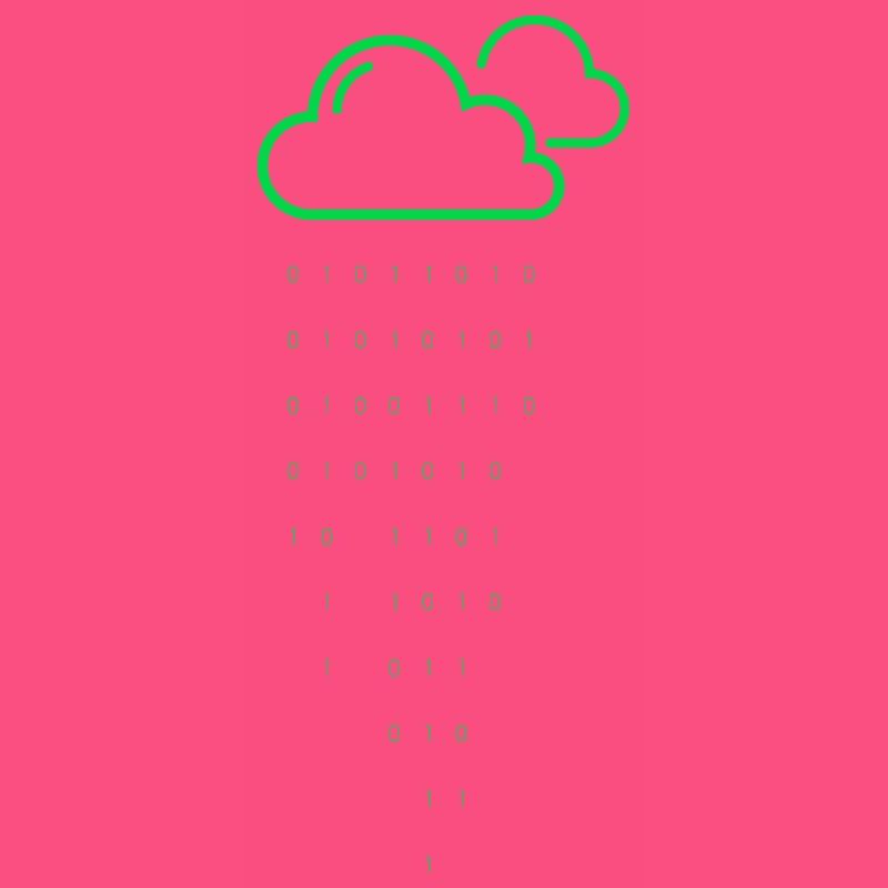 Code de pluie nuageuse