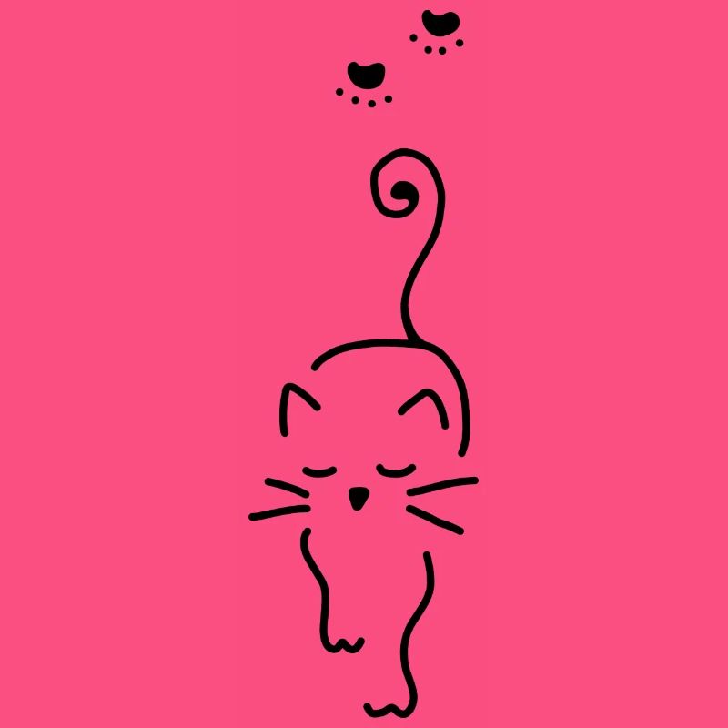 Empreinte de patte d'animal de compagnie de chat