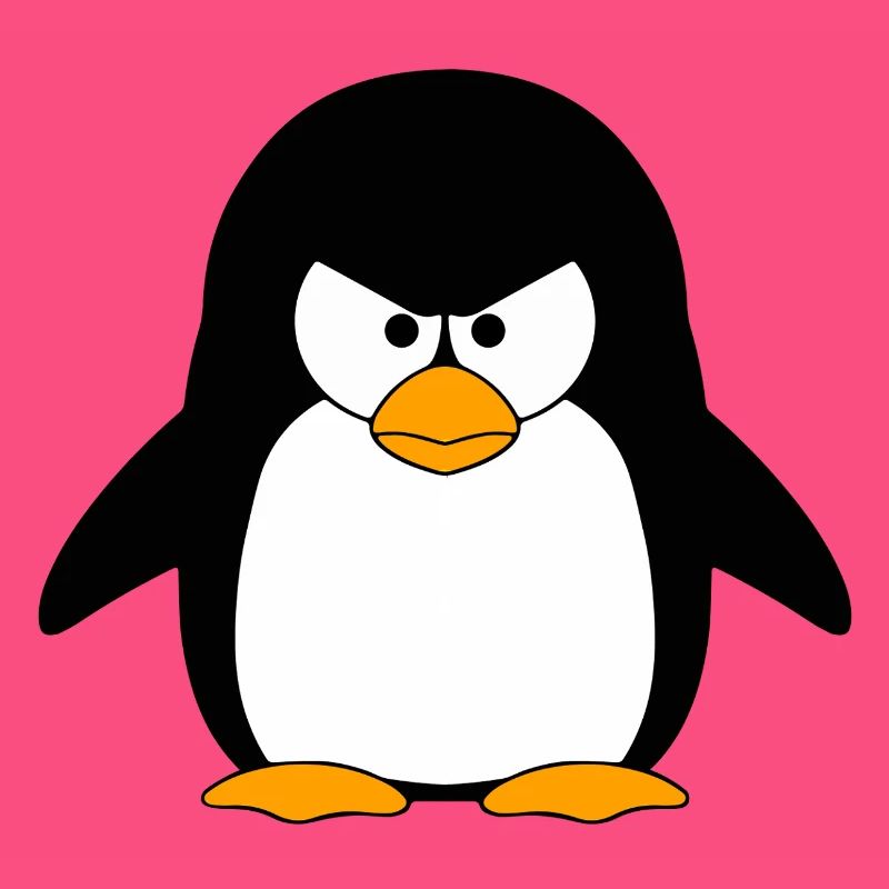Wütender Pinguin Cartoon