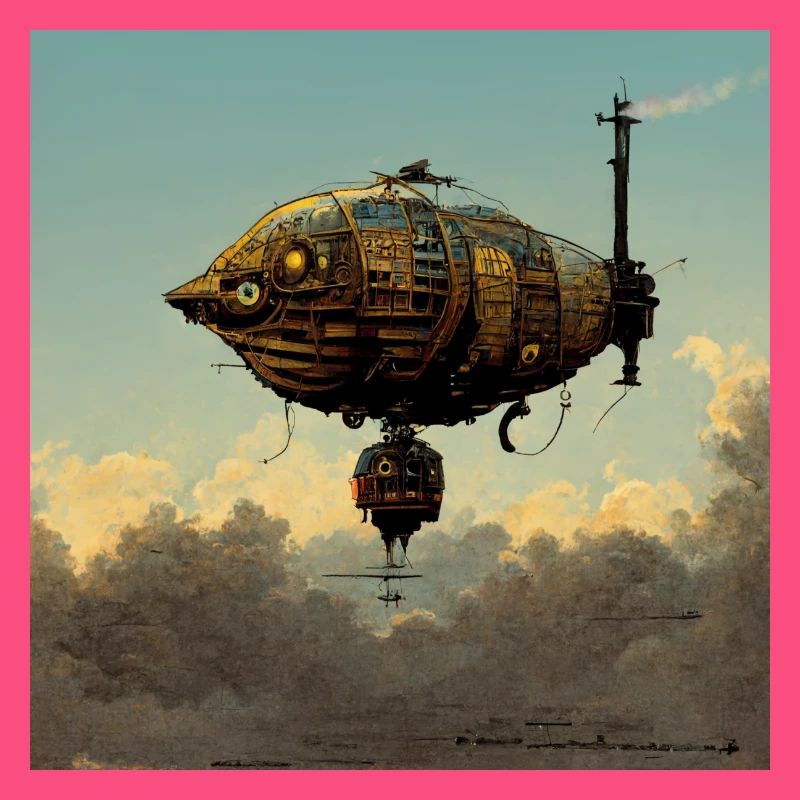 Dirigeable Steampunk