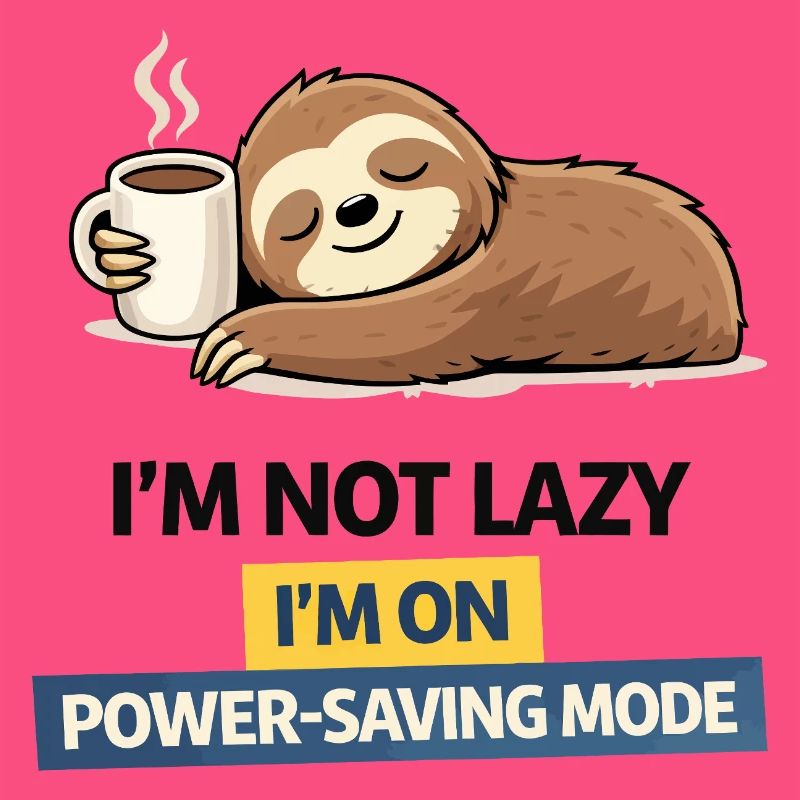 Sloth Power Saving Mode Tee