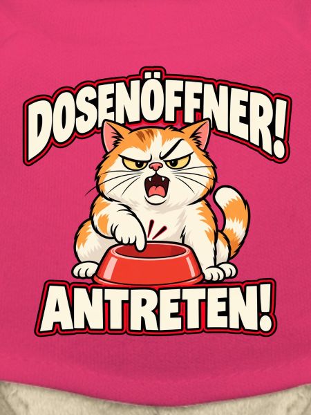 Dosenöffner! Antreten! – Hungrige Comic-Katze
