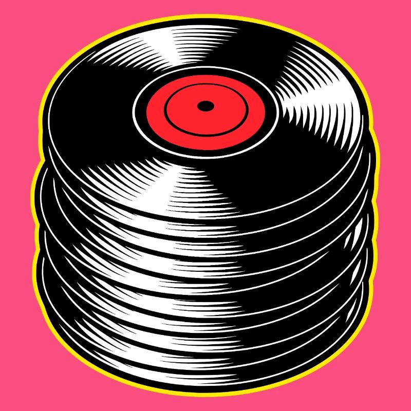Stack d’albums vinyles
