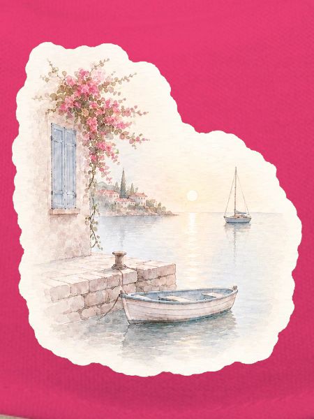 Hafenruhe – Kleines Boot im Morgenlicht