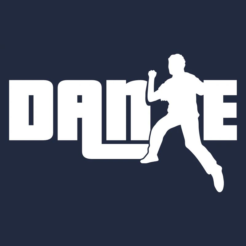 Dance Text Tanzender Mann Silhouette Party Musik