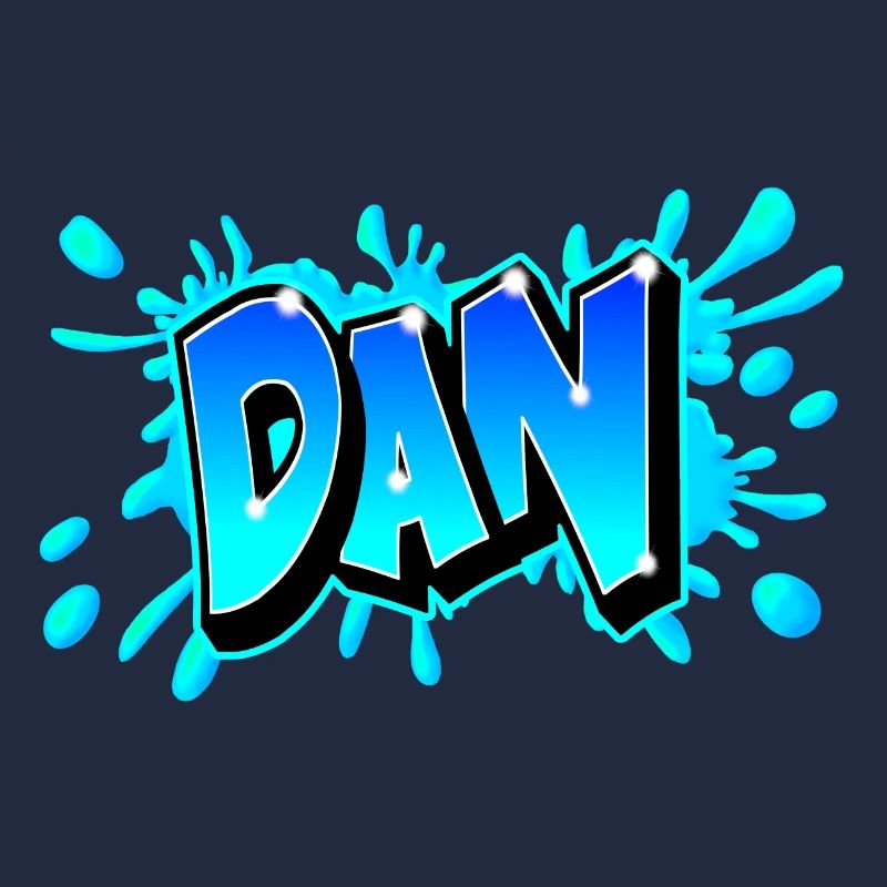 Graffiti "DAN" imprimabe sur tout support !