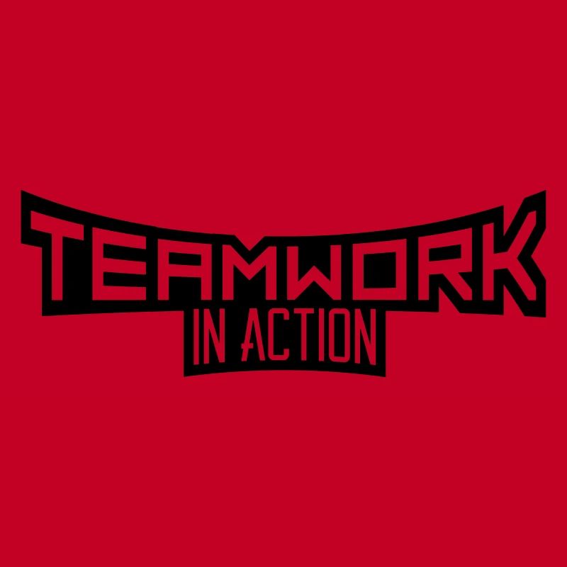 crew teamwork cool design in action logo team work