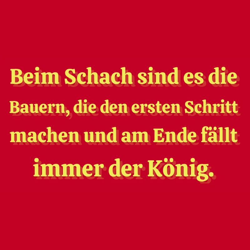 Bauer Protest König fällt