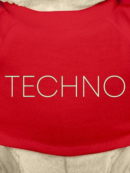 Techno Musik Schriftzug