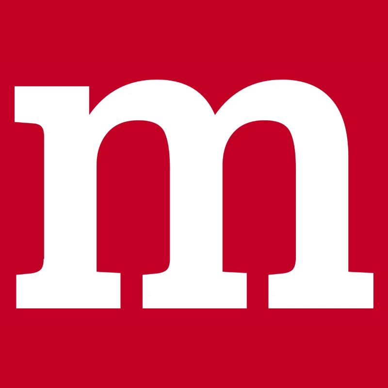 Buchstabe "m" weiß