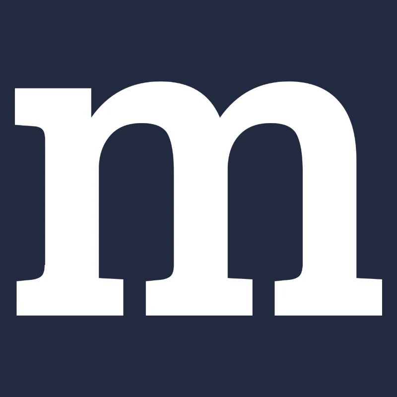 Letter "m" white