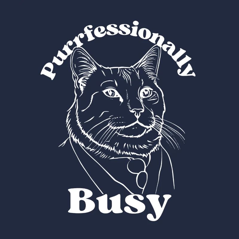 Purrfessionally Busy