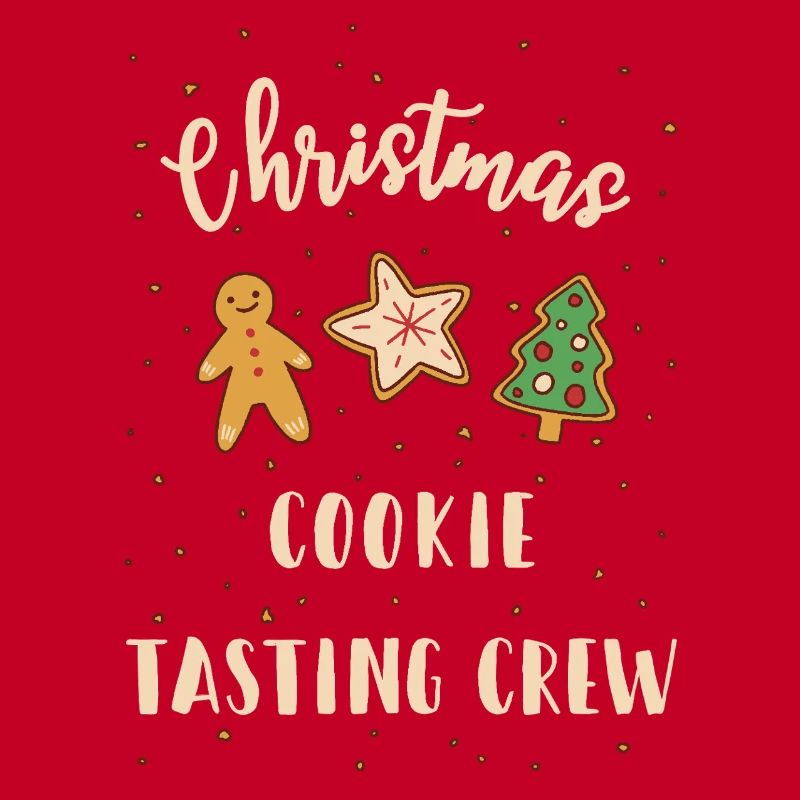 Équipe de dégustation de biscuits de Noël
