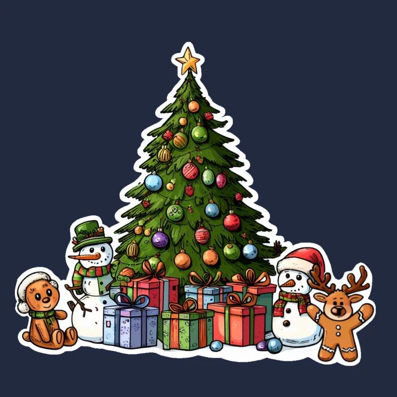 Christmas Christmas Tree Christmas Tree Snowman
