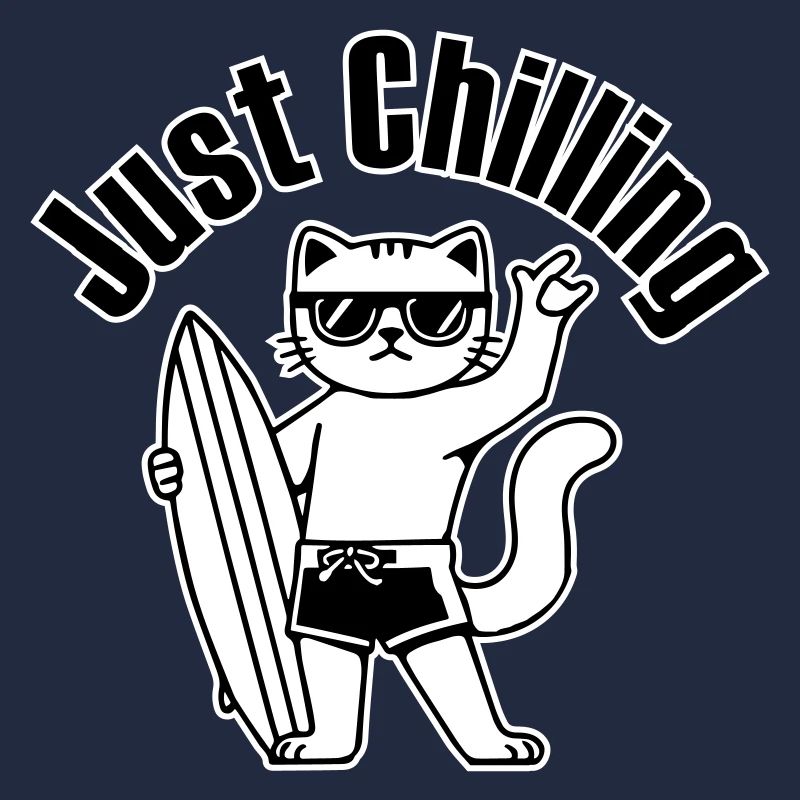 Chat surfeur - Design « Just Chilling »