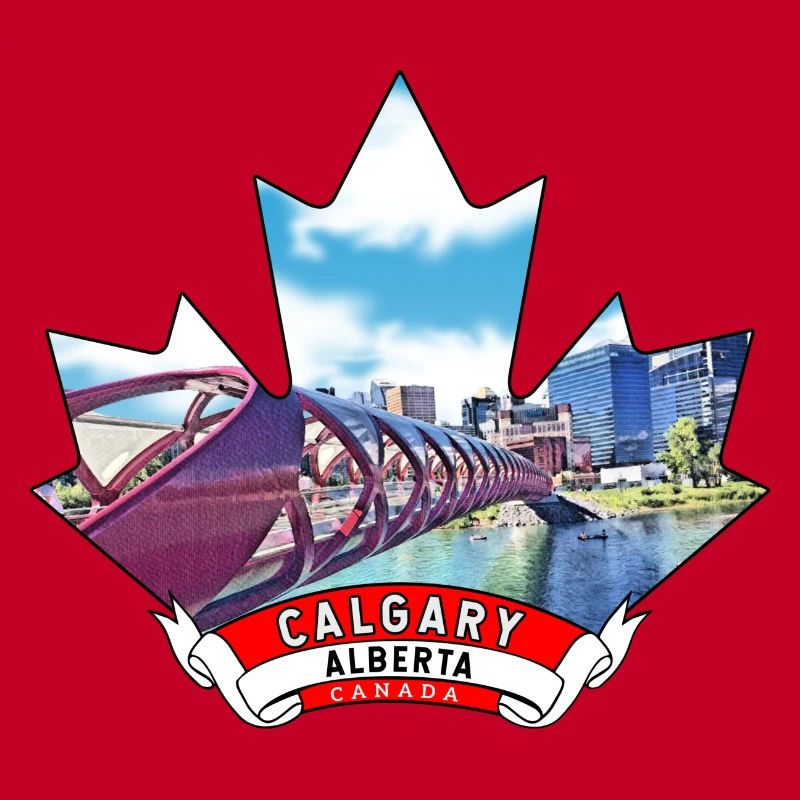 Calgary, Alberta Canada Maple Leaf