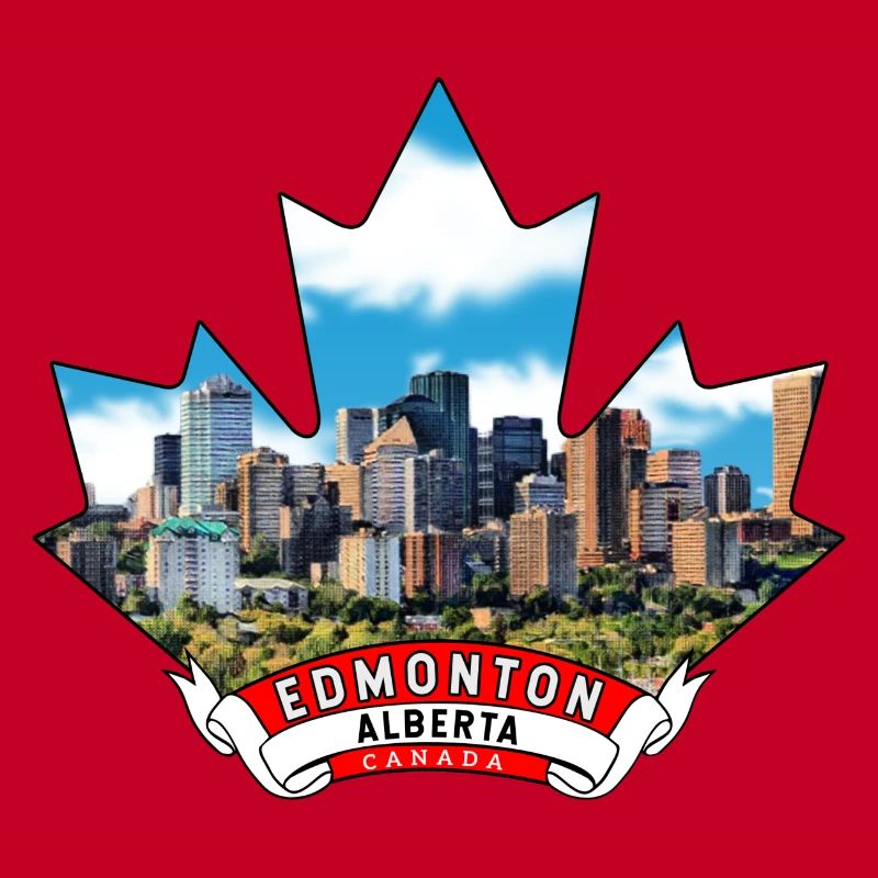 Edmonton, Alberta, Kanada Maple Leaf