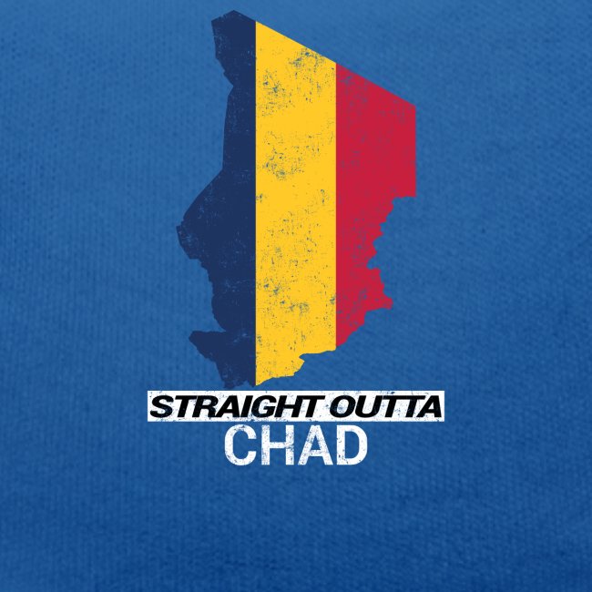 Straight Outta Chad (Tchad) country map & flag