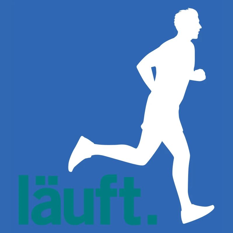 Läufer Mann läuft. Vector