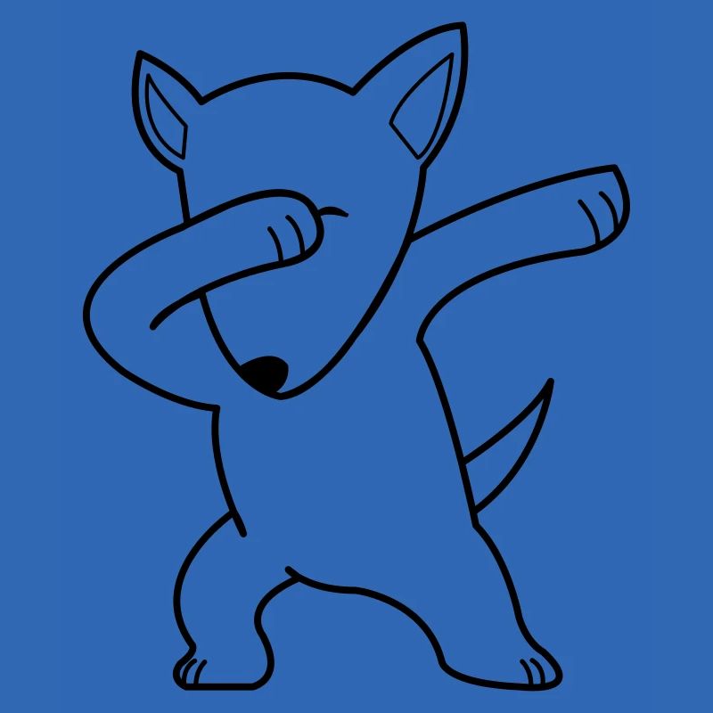 dog dabbing 01