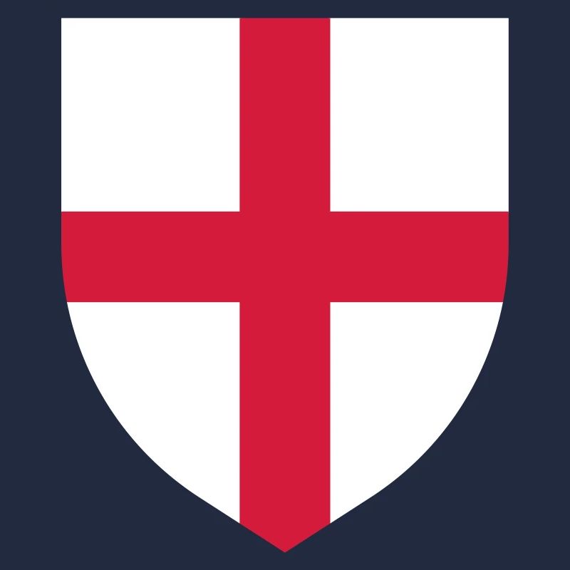 Drapeau de l'Angleterre St George's Cross Shield (sans contour)
