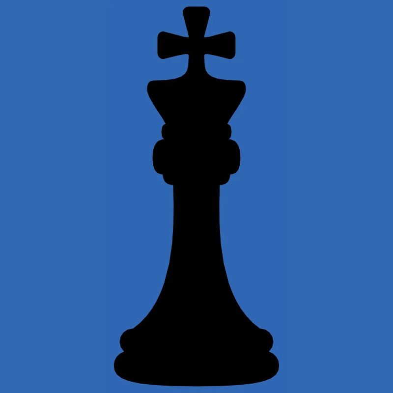 Schwarzer Schach König