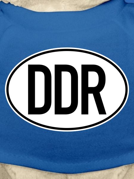 DDR Kennzeichen (zweifarbig)