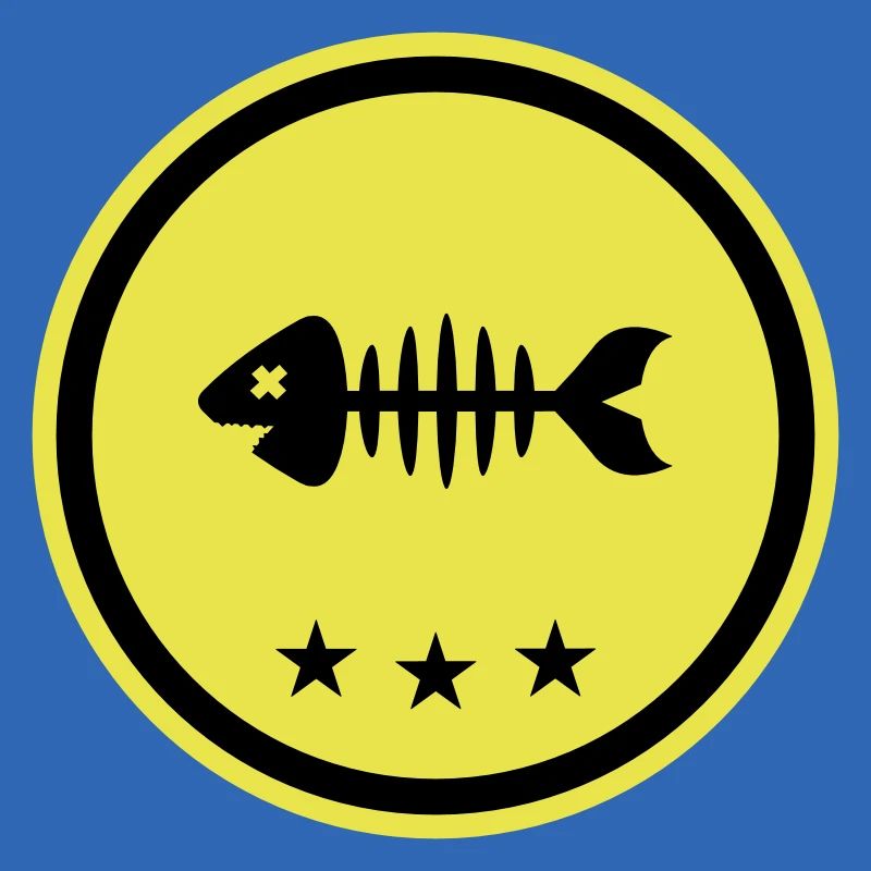 Fisch Symbol Knochen Gräte