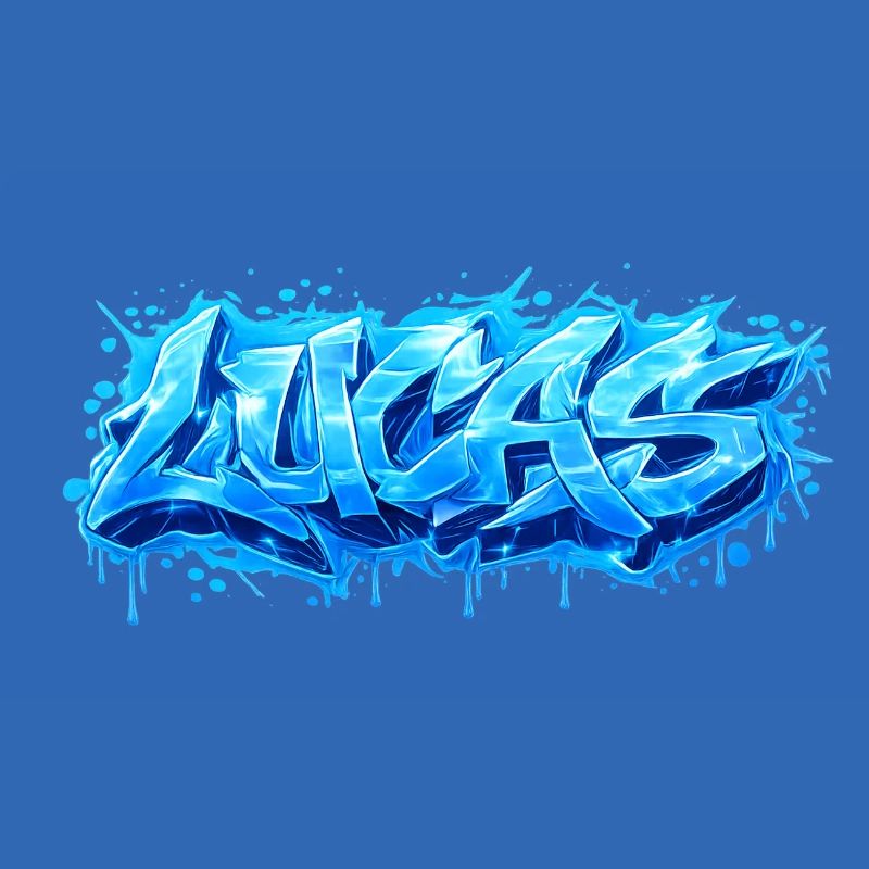 Graffiti LUCAS Name Geschenk Ideal druckbar