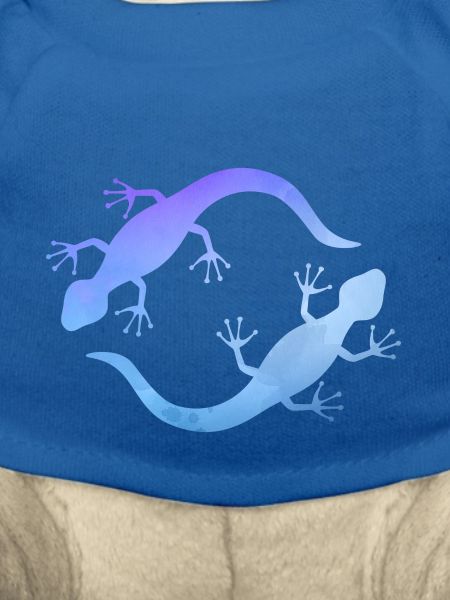 Blaue Echsen