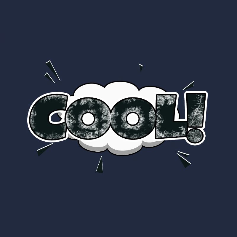cooler Comic Style Bubble Graffiti Schriftzug