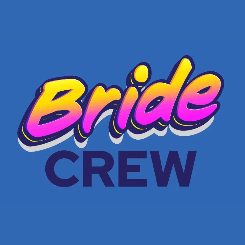 Équipe de mariée de l'équipe cool
